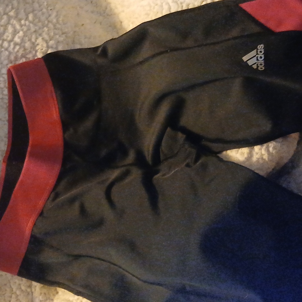 Adidas Black and Red Track Pants S - Picture 5 of 5